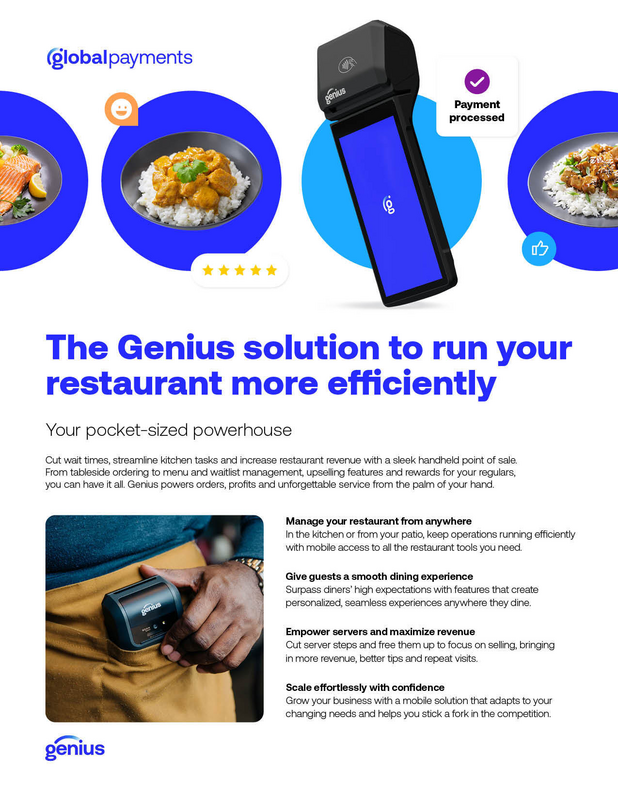 Genius (for US region) logo | Handheld POS Sales One Pager